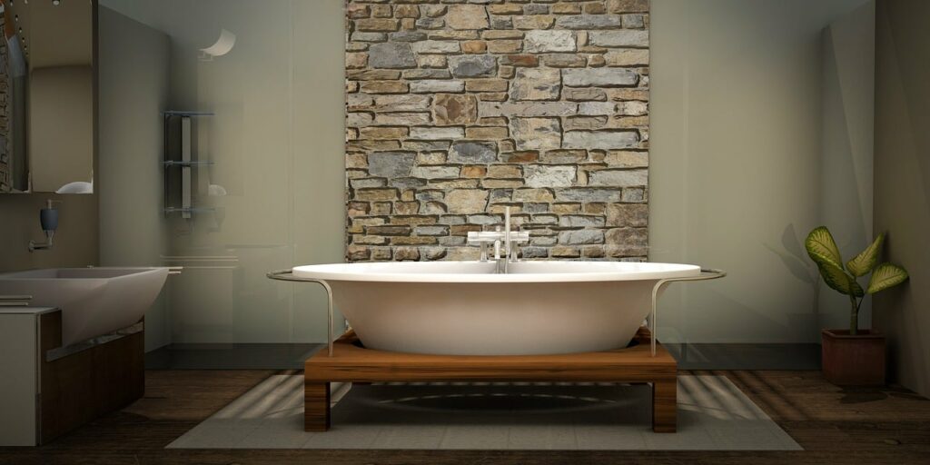 Bathroom Remodel - beautiful bathtub in inviting bathroom - Global Green Solutions